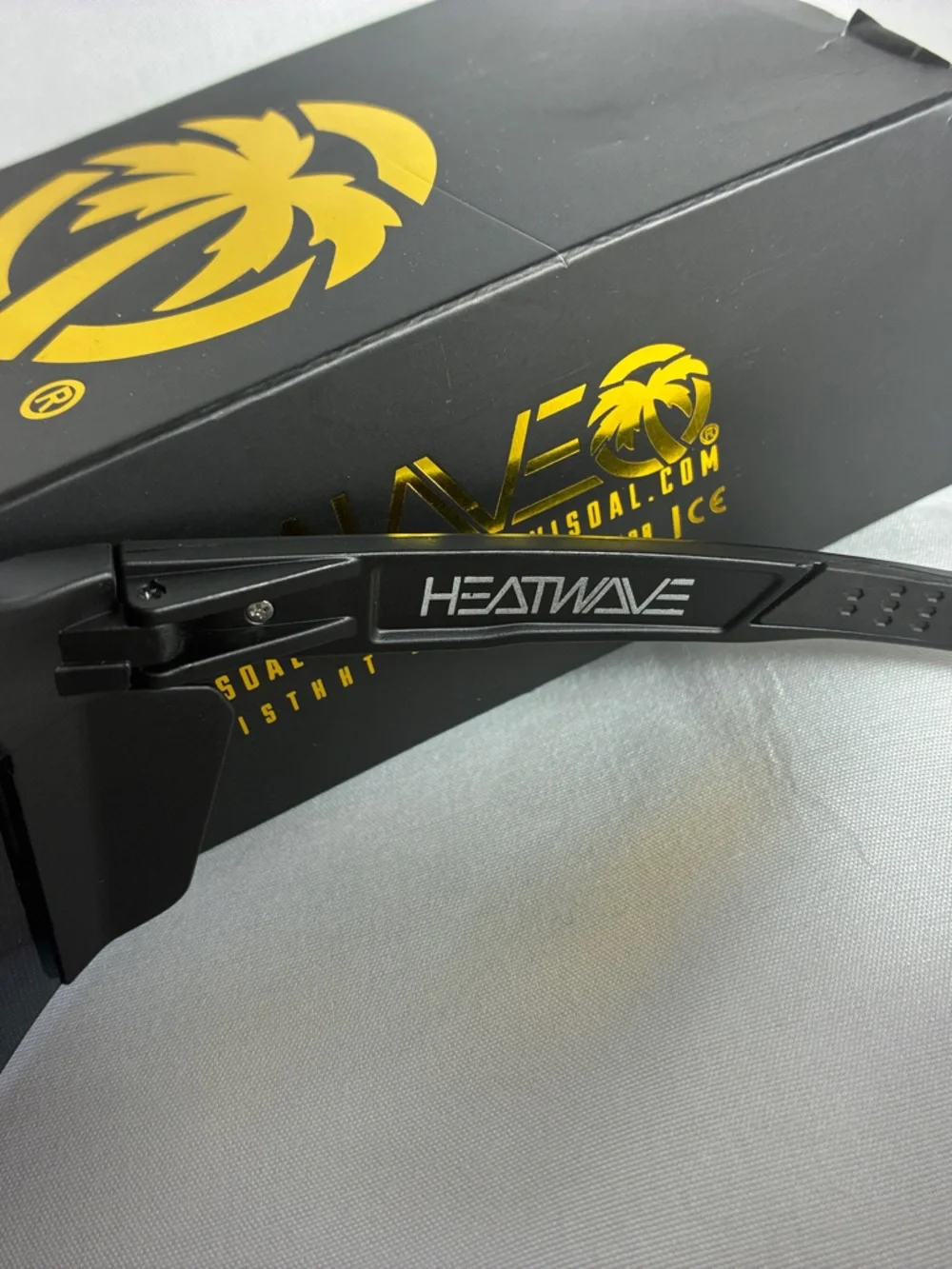 Heatwave Mirrored Shield Sunglasses - Black with Multicolor Iridescent Lens